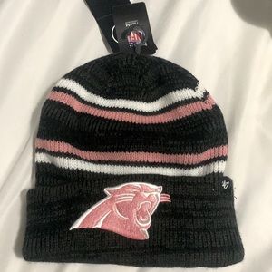 ‘47 Carolina Panthers Breast Cancer Awareness Beanie